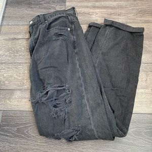 American eagle black boyfriend jeans